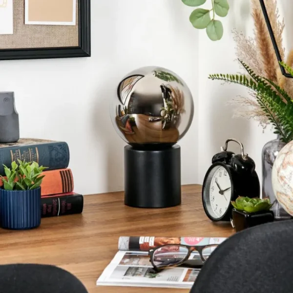 hofstein Gastor Boule lumineuse, Lampe de bureau, Lampe à poser Chrome, Fumé, 1 lumière* Lampes Modernes