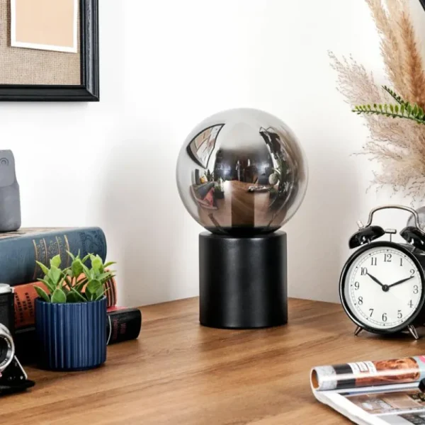 hofstein Gastor Boule lumineuse, Lampe de bureau, Lampe à poser Fumé, 1 lumière* Lampes Modernes