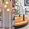 hofstein Gastor Lampadaire 30 cm Bois clair, Noir, 3 lumières* Lampes Modernes