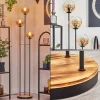 hofstein Gastor Lampadaire 30 cm Bois clair, Noir, 3 lumières* Lampes Modernes