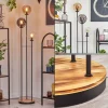hofstein Gastor Lampadaire 30 cm Bois clair, Noir, 3 lumières* Lampes Modernes
