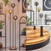 hofstein Gastor Lampadaire 25 cm Bois clair, Noir, 3 lumières* Lampes Modernes