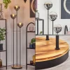 hofstein Gastor Lampadaire 30 cm Bois clair, Noir, 3 lumières* Lampes Modernes