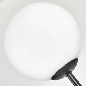 hofstein Gastor Lampadaire 30 cm Bois clair, Noir, 3 lumières* Lampes Modernes