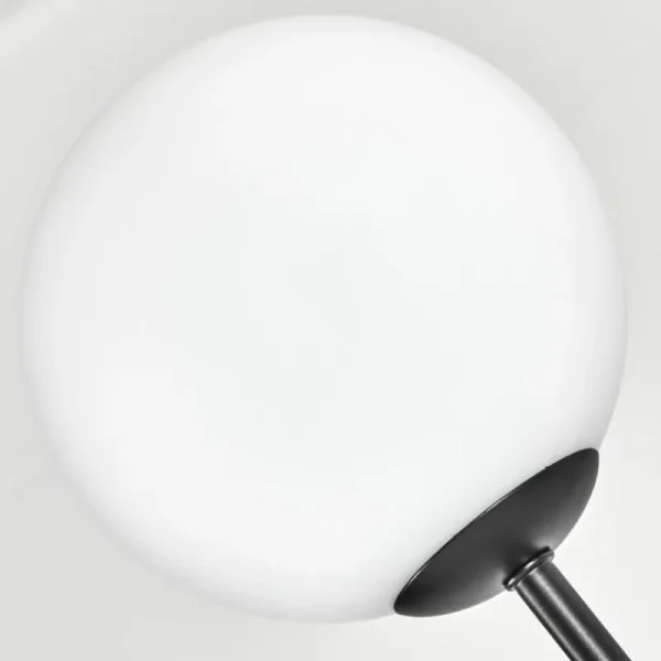 hofstein Gastor Lampadaire 30 cm Bois foncé, Noir, 3 lumières* Lampes Modernes