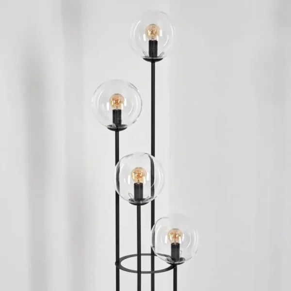 hofstein Gastor Lampadaire 30 cm Clair, 4 lumières* Lampes En Verre