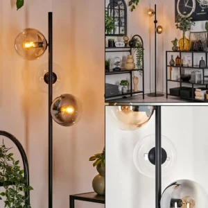 hofstein Gastor Lampadaire 31 cm Noir, 3 lumières* Lampes Modernes