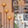 hofstein Gastor Lampadaire 25 cm Noir, 3 lumières* Lampes En Verre