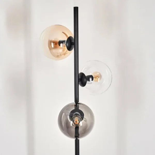 hofstein Gastor Lampadaire 31 cm Noir, 3 lumières* Lampes Modernes
