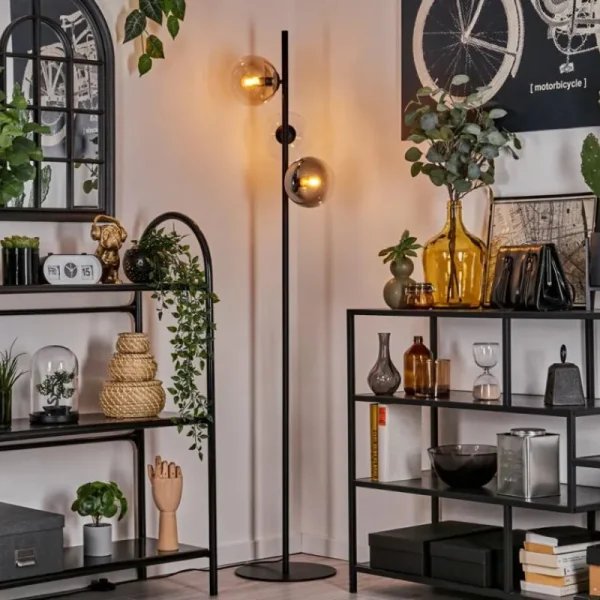 hofstein Gastor Lampadaire 31 cm Noir, 3 lumières* Lampes Modernes