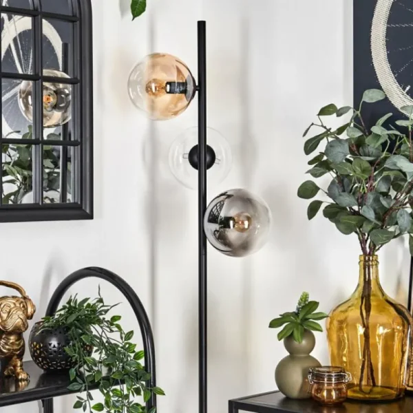 hofstein Gastor Lampadaire 31 cm Noir, 3 lumières* Lampes Modernes