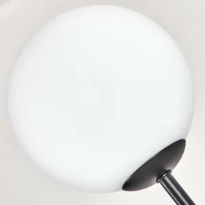 hofstein Gastor Lampadaire Bois foncé, Noir, 4 lumières* Lampes Modernes
