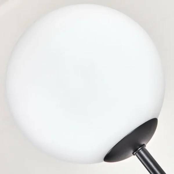 hofstein Gastor Lampadaire Bois foncé, Noir, 4 lumières* Lampes Modernes