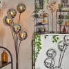 hofstein Gastor Lampadaire Chrome, Fumé, 5 lumières* Lampes Modernes