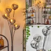 hofstein Gastor Lampadaire Chrome, Clair, Fumé, 5 lumières* Lampes Modernes