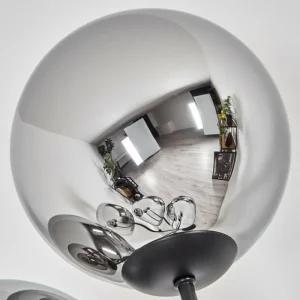 hofstein Gastor Lampadaire Chrome, Fumé, 5 lumières* Lampes Modernes