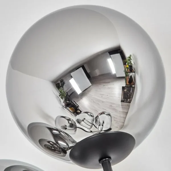 hofstein Gastor Lampadaire Chrome, Fumé, 5 lumières* Lampes Modernes