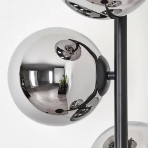 hofstein Gastor Lampadaire Chrome, Fumé, 4 lumières* Lampes Modernes