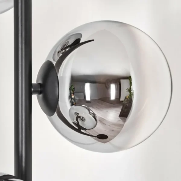 hofstein Gastor Lampadaire Chrome, Clair, Fumé, 3 lumières* Lampes Modernes