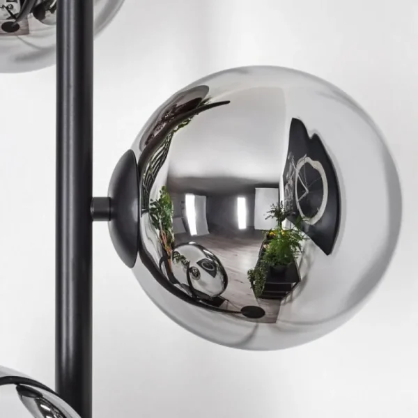 hofstein Gastor Lampadaire Chrome, Fumé, 3 lumières* Lampes Modernes