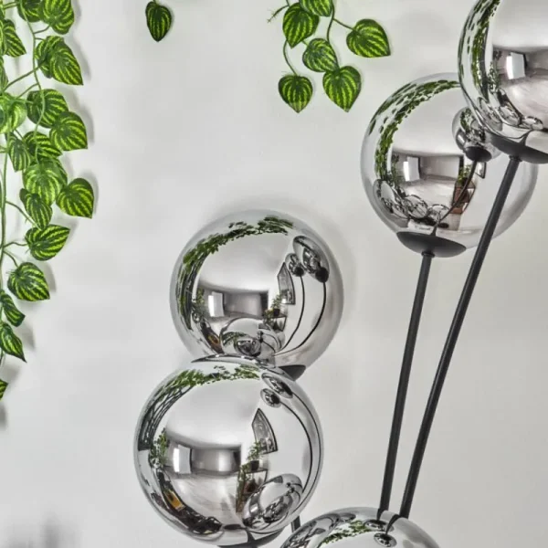 hofstein Gastor Lampadaire Chrome, Fumé, 5 lumières* Lampes Modernes