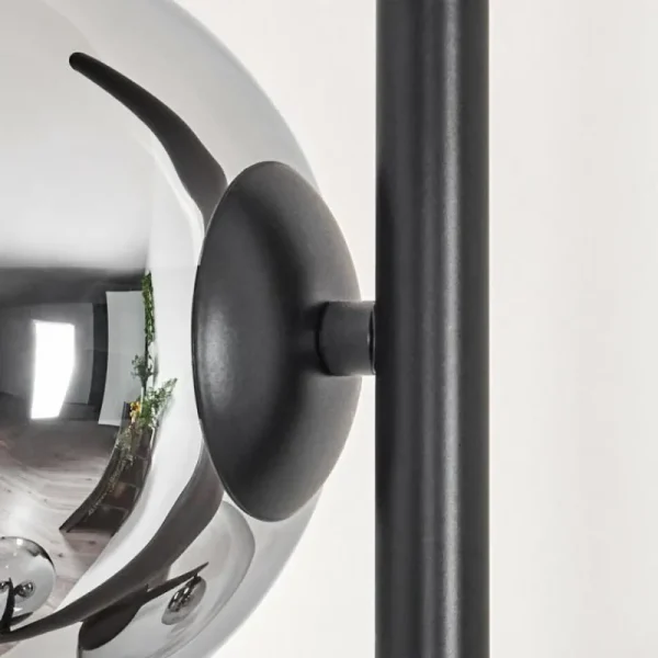 hofstein Gastor Lampadaire Chrome, Clair, Fumé, 3 lumières* Lampes Modernes