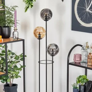hofstein Gastor Lampadaire Noir, 3 lumières* Lampes Modernes