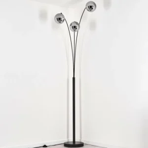 hofstein Gastor Lampadaire Noir, 3 lumières* Lampes En Verre