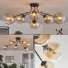 hofstein Gastor Plafonnier 74 cm Ambre, 6 lumières* Lampes En Verre