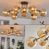 hofstein Gastor Plafonnier 83 cm Ambre, 10 lumières* Lampes En Verre