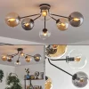 hofstein Gastor Plafonnier 74 cm Ambre, Clair, Fumé, 6 lumières* Lampes Modernes