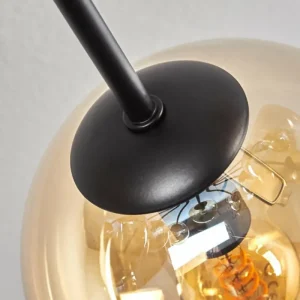 hofstein Gastor Plafonnier 83 cm Ambre, 10 lumières* Lampes En Verre