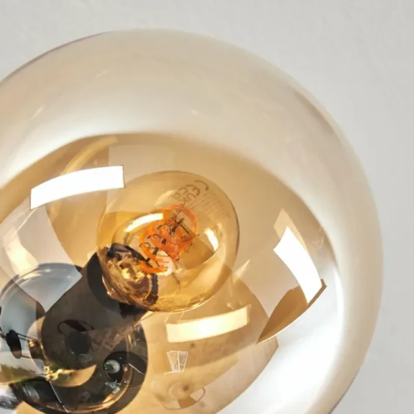 hofstein Gastor Plafonnier 83 cm Ambre, 10 lumières* Lampes En Verre