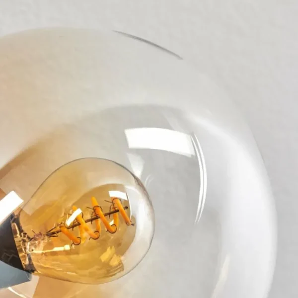 hofstein Gastor Plafonnier 83 cm Ambre, Clair, 10 lumières* Lampes En Verre