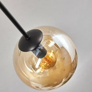 hofstein Gastor Plafonnier 74 cm Ambre, Clair, 6 lumières* Lampes En Verre