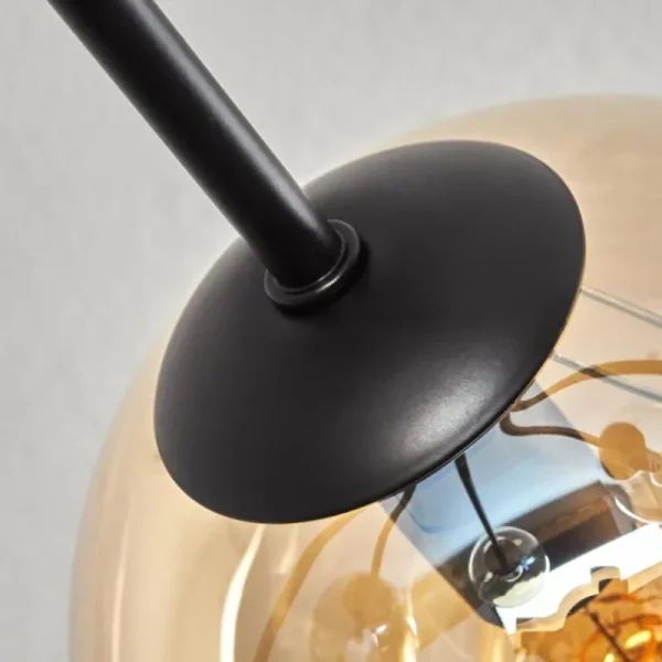 hofstein Gastor Plafonnier 74 cm Ambre, Clair, Fumé, 6 lumières* Lampes Modernes