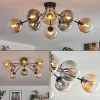 hofstein Gastor Plafonnier 87 cm Noir, 8 lumières* Lampes Modernes