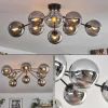 hofstein Gastor Plafonnier 87 cm Noir, 8 lumières* Lampes Modernes