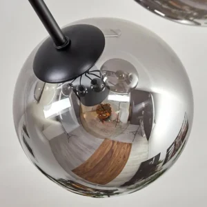 hofstein Gastor Plafonnier 87 cm Noir, 8 lumières* Lampes Modernes
