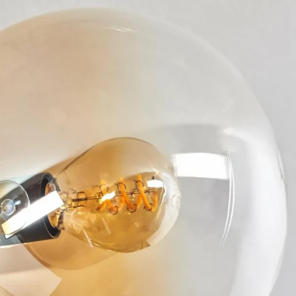 hofstein Gastor Plafonnier Ambre, Clair, 12 lumières* Lampes En Verre