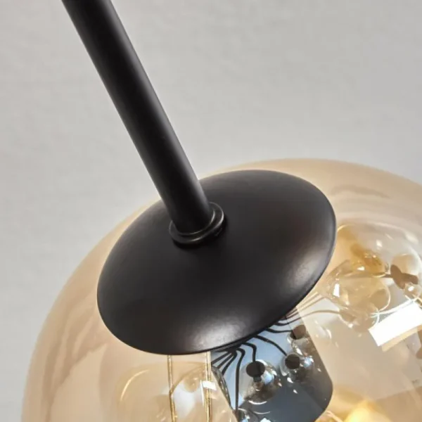 hofstein Gastor Plafonnier Ambre, Clair, 12 lumières* Lampes En Verre