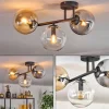 hofstein Gastor Plafonnier, Boule lumineuse Ambre, Clair, Fumé, 3 lumières* Lampes Modernes