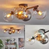 hofstein Gastor Plafonnier, Boule lumineuse Ambre, Clair, Fumé, 4 lumières* Lampes Modernes