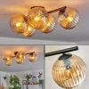 hofstein Gastor Plafonnier, Boule lumineuse Ambre, 5 lumières* Lampes Modernes