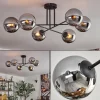 hofstein Gastor Plafonnier, Boule lumineuse 15 cm Chrome, Fumé, 6 lumières* Lampes Modernes