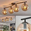 hofstein Gastor Plafonnier, Boule lumineuse Ambre, 4 lumières* Lampes En Verre