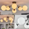 hofstein Gastor Plafonnier, Boule lumineuse Blanc, 6 lumières* Lampes En Verre