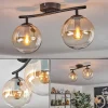 hofstein Gastor Plafonnier, Boule lumineuse Ambre, Clair, 2 lumières* Lampes En Verre