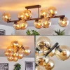 hofstein Gastor Plafonnier, Boule lumineuse Ambre, 10 lumières* Lampes En Verre