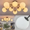 hofstein Gastor Plafonnier, Boule lumineuse 83 cm Blanc, 10 lumières* Lampes En Verre